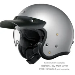 Hot Shoei MC-Pilothjelm – J.O2 Matt Light Silver