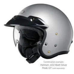 Hot Shoei MC-Pilothjelm – J.O2 Matt Light Silver