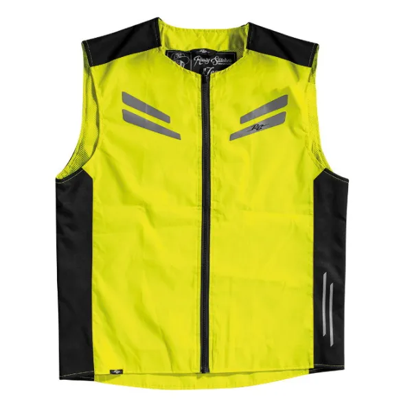 Rusty Stitches MC-Refleksvest – Safety Vest Stewart Yellow Fluo