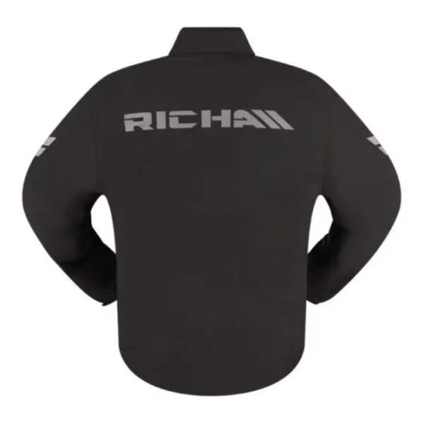 Clearance Richa MC-Regnjakke – Rain Stretch 2L Hoodie Sort