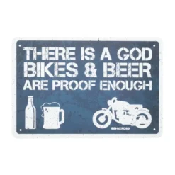 New Oxford MC-Skilte – Garageskilt – There Is A God OX383