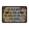 Discount Oxford MC-Skilte – Garageskilt- The Ride Of His Life Live Here OX376