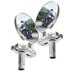 Discount Oxford MC-Spejl – Bar End Mirrors Sølv OX578