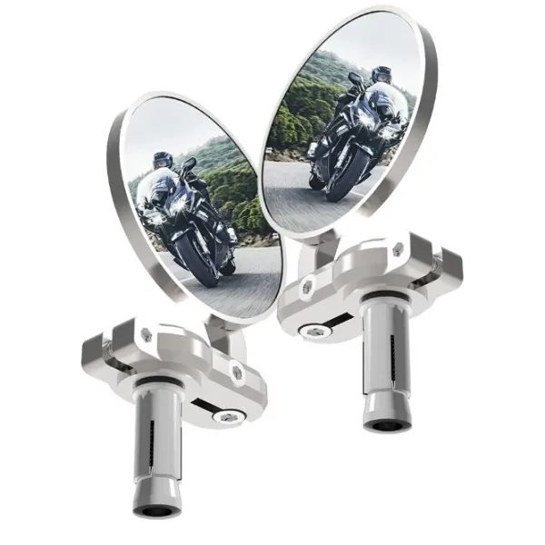 Discount Oxford MC-Spejl – Bar End Mirrors Sølv OX578