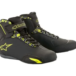 New Alpine MC Støvler – stars Sektor WP Sort/Grå/Gul