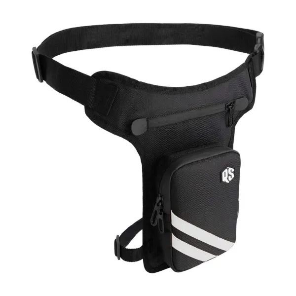 Outlet Rusty Stitches MC-Taske – Gordon V2 Lårtaske Sort/Hvid