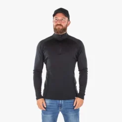 Sale Rusty Stitches MC-Thermoundertøj – Merino Baselayer Long Sleeve Half Zip