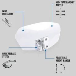 Outlet Oxford MC-Visir – Windshield Clear 260 X 125mm OX846