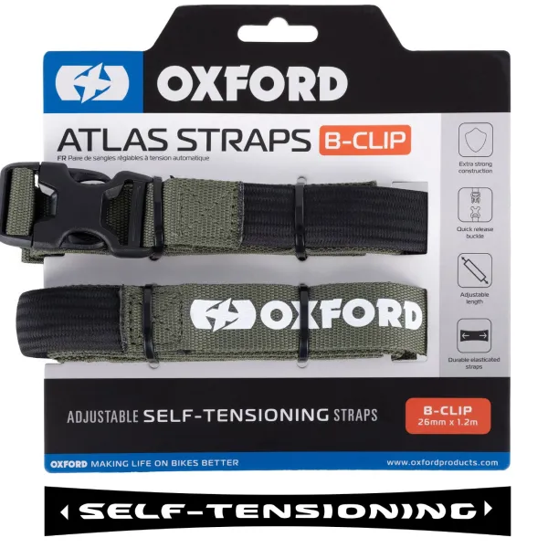 New Oxford – Atlas B-Clip 26mm x 1.2M Lichen (Pair) OX320