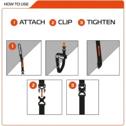 Clearance Oxford – Atlas B-Clip 17mm x 2.0m (Pair) OX315