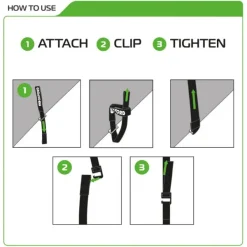 Sale Oxford – Atlas G-Hook 26mm x 2.0M Black (Pair) OX309