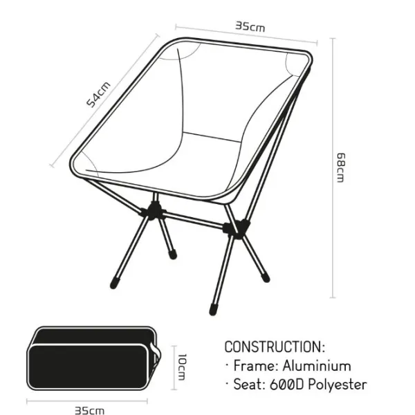 Outlet Oxford – Camping Stol OX759